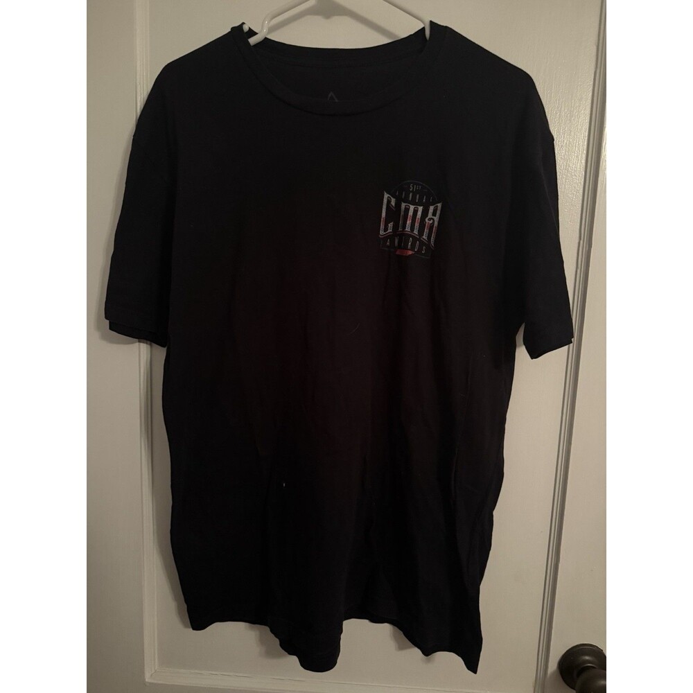 2017 Country Music Awards Mens L Black Short Sleeve T Shirt